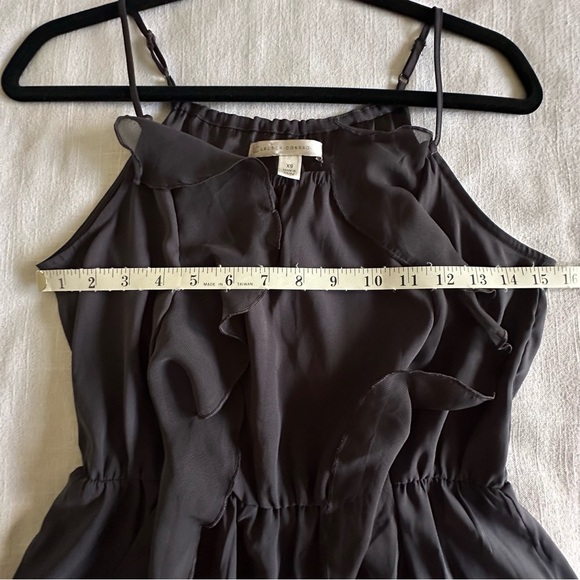 Lauren Conrad Blouse Womens Extra Small Sleeveless Ruffle Peplum XS Dressy Top - Picture 6 of 10